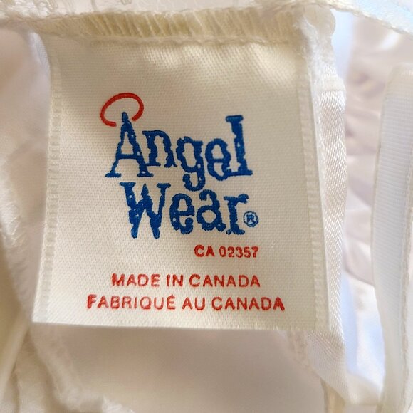 Vintage Angel Wear Satin Christening/Baptism Gown & Bonnet 4 Piece Set - Picture 6 of 13